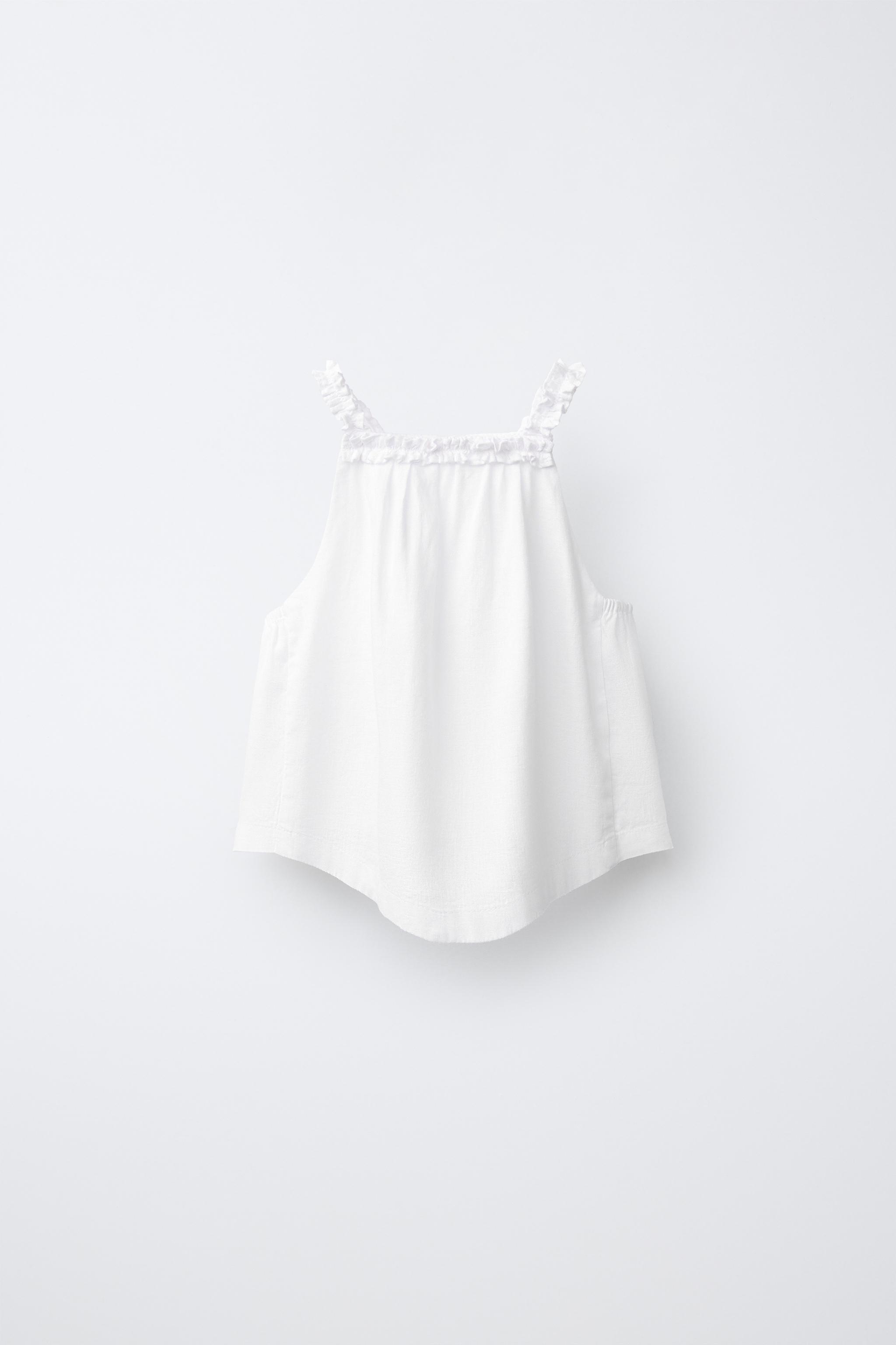 TOP HALTER AVEC LIN